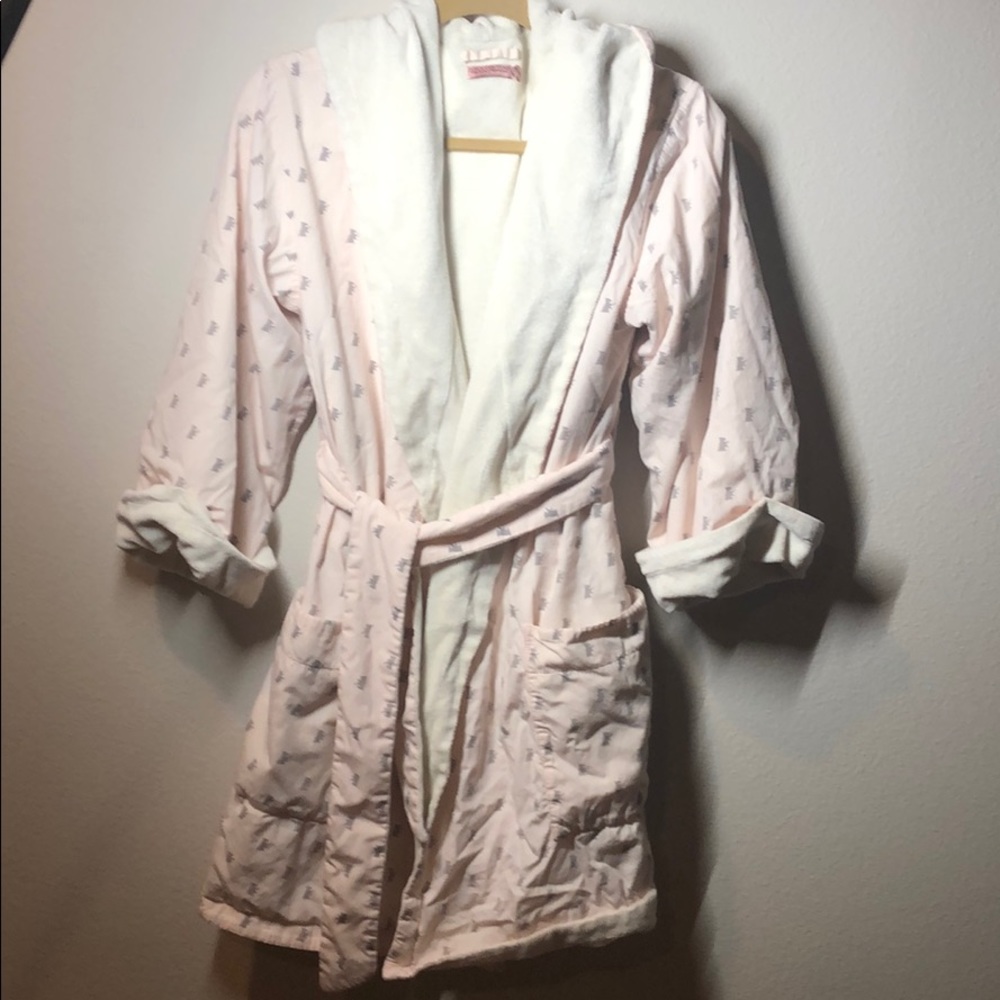 Juicy Couture hooded plush robe